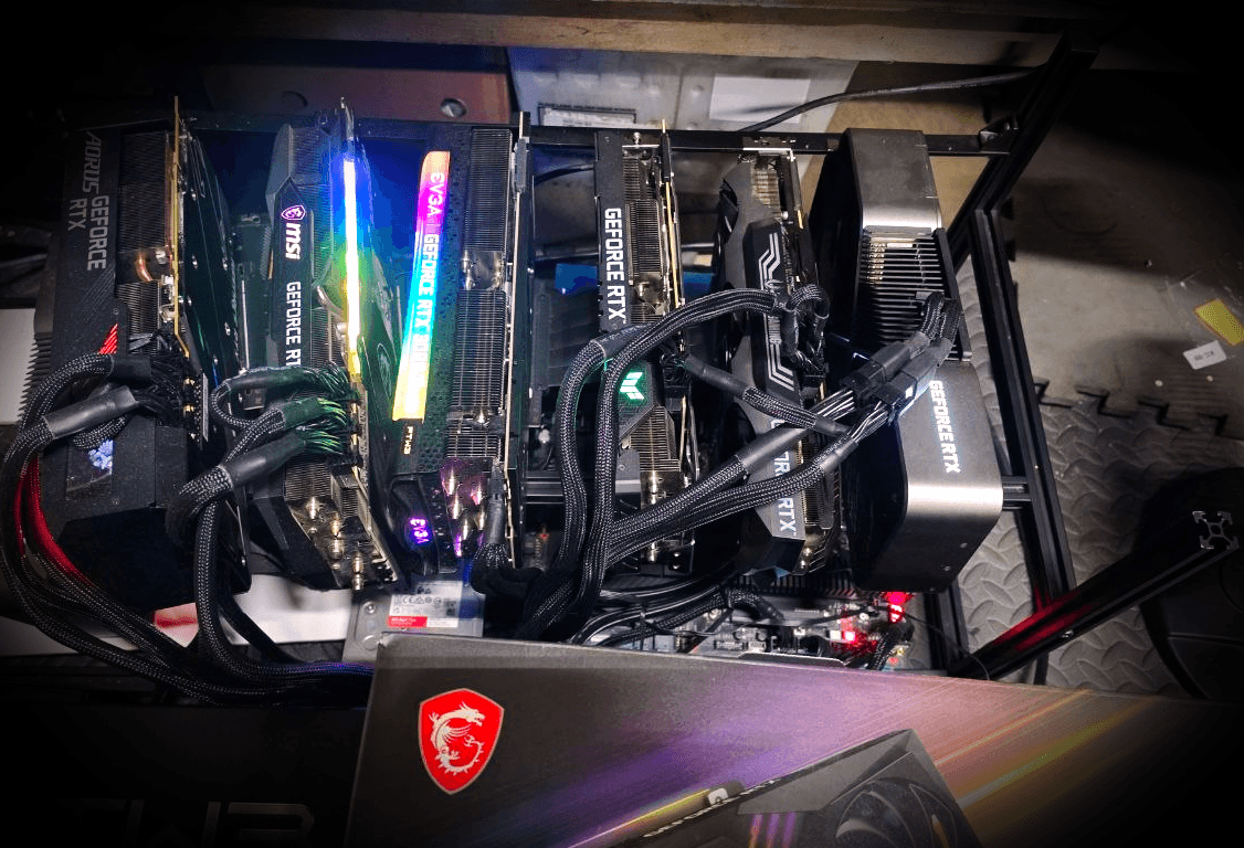 Our 8x RTX 3090 production inference cluster